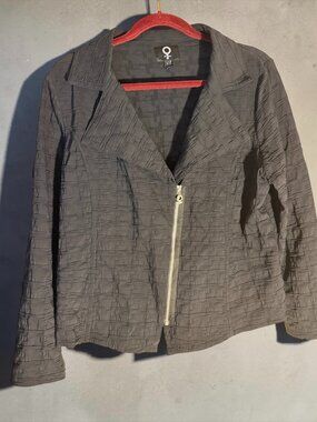 My Soul Black Bubble Moto Jacket Sz L